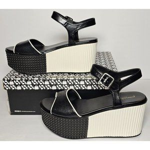 PRIMADONNA COLLECTION PLATFORM SANDALS EURO SIZES BLACK NEW PD0584 00213 ECP